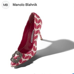 LIMITED EDITION! Manolo Blahnik Hangisi “Decade of Love” Heels